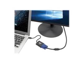 Keyspan Mini DisplayPort 1.2 to VGA Active Adapter, 1920 x 1200 (1080p), Thunder