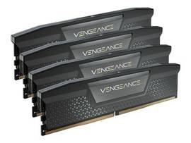 CORSAIR DDR5, 5600MT/S 128GB 4X32GB DIMM UNBUFFERED 40-40-40-77 STD PMIC, XMP 3.0 VENGEANCE DDR5 BLACK HEATSPREADER BLACK PCB 1.25V F/ INTEL 700