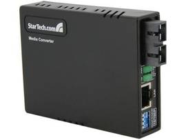 FIBER TO ETHERNET MEDIA CONVERTER W/ POE