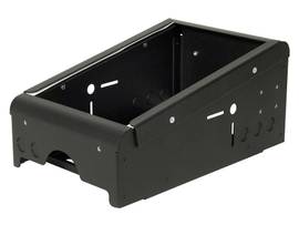 GAMBER LOW PROFILE CONSOLE BOX. INCLUDES 3 FACEPLATES AND 3 FILLER PANELS.