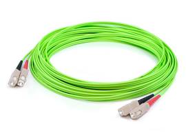 ADD-ON 10M SC M/M OM5 LIME GREEN PATCH CBL