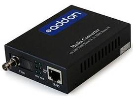 AddOn 10/100/1000Base-TX(RJ-45) to 1000Base-BXD(ST) BiDi SMF 1550nm/1310nm 20km