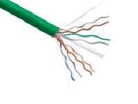 AXIOM CAT6 23AWG 4-PAIR SOLID 550MHZ PLENUM BULK CABLE SPOOL 1000FT (GREEN)