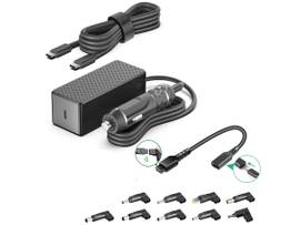 BATTERY TECH BTI 140W USB TYPE-C UNIVERSAL AUTO ADAPTER FOR APPLE A1706, A1707, A1708, A1718; DELL PRECISION 5770, XPS 9510, LATITUDE 5411; LENOVO