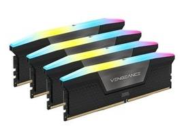CORSAIR VENGEANCE RGB DDR5 96GB (4X24GB) DDR5 6400 CL32-40-40-84 1.4V STD PMIC INTEL XMP MEMORY - BLACK
