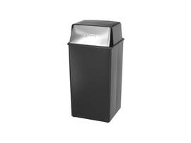 SAFCO RECEPTACLE S PUSH 36G BLKCHR
