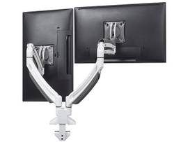 LEGRAND-CHIEF K1 DESK MNT DUAL DISP DUAL 2L ARMS WHT