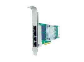 AXIOM 10/100/1000MBS QUAD PORT RJ45 PCIE X4 NIC CARD FOR HP - W8X25AA