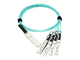 AXIOM 100GBASE-AOC QSFP28 TO 4 SFP28 ACTIVE OPTICAL CABLE, 3M