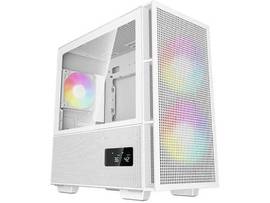 DEEPCOOL CH360 DIGIAL, MATX CASE, AIRFLOW, 2 FRONT PWM 140MM ARGB FANS, WHITE