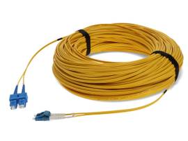 AddOn 65m LC (Male) to SC (Male) Yellow OS2 Duplex Riser Fiber Patch Cable