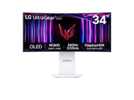 LG ULTRAGEAR 34IN 34GS95QE-W UWQHD(3440 X 1440) OLED GAMING MONITOR, WHITE