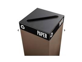 SAFCO LID RECEPTACLE S PUB SLT BLK