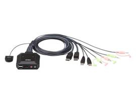 SWITCH 2-PORT USB DISPLAYPORT CABLE KVM