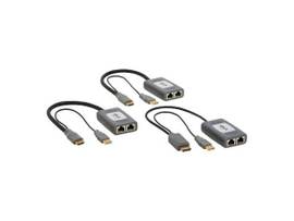 TRIPPLITE DISPLAYPORT TO HDMI OVER CAT6 EXTENDER KIT PIGTAIL TRANSMITTER/2X RECEIVERS 4K60HZ