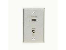 BLACK BOX CORP TAINLESS WALLPLATE, SINGLE GANG, 1 WP801