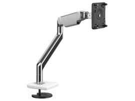 M2.1 ARM, NON TECH BASE, DEFAULT FOR NON TECH, POLISHED ALUMINUM W/ WHITE TRIM, ANGLED/DYNAMIC LINK, STD MONITOR TILT (ONE PER MONITOR), STD