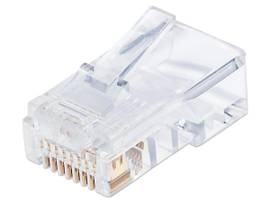 UTP,3-PRONG, SOLID WIRE,100 PLUGS IN JAR