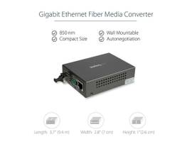 FIBER MEDIA CONVERTER- 850NM MM LC- 550M