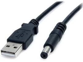 3FT USB TO TYPE M BARREL DC POWER CABLE