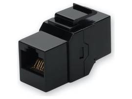 ADD-ON ADD ON RJ-45 F/F CAT6 BLACK CU CONNECTORS