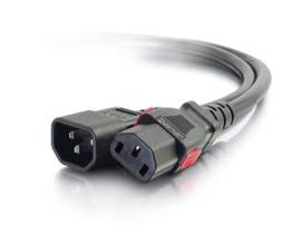C2G 6FT LOCKING C14 TO C13 10A 250V BLACK