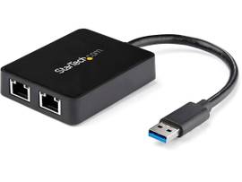 USB 3 DUAL PORT GIGABIT ETHERNET ADAPTER