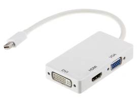 AXIOM 3-IN-1 MINI DISPLAYPORT TO HDMI, VGA AND DVI VIDEO ADAPTER