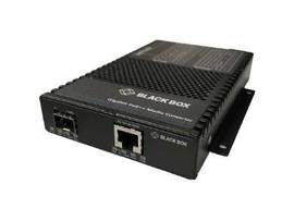 BLACK BOX CORP 10/100/1000BT 60W POE 100/1000BX SFP IND MEDIA CONV