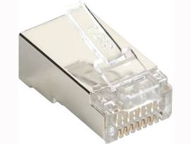 BLACK BOX CORP CAT5E MOD PLUG SHLD 100 PACK