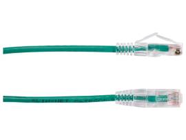 BLACK BOX CORP SLIM-NET CAT6A CABLE  GREEN 10 FOOT