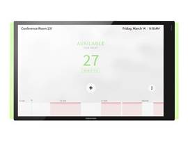 10.1 IN. ROOM SCHEDULING TOUCH SCREEN FOR MICROSOFT TEAMS SOFTWARE, BLACK SMOOTH, INCLUDES ONE TSW-1070-LB-B-S LIGHT BAR