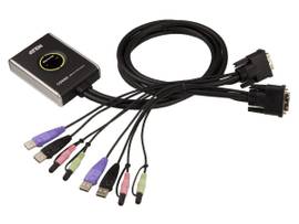 2-PORT DVI-D CBL KVM