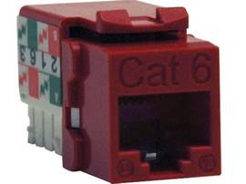 TRIPP LITE CAT6/5E RED KEYSTONE DOWN/RJ45 F