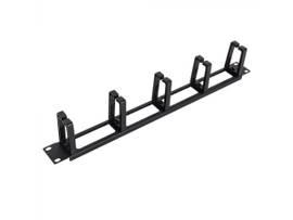 RACK SOLUTIONS 1U HORIZONTAL PLASTIC D-RING PASS THRU CABLE MANAGEMENT BAR
