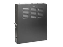 ROCSTOR SOLIDRACK 2U LOW PROFILE VERTICAL MOUNT SWITCH-DEPTH WALL-MOUNT RACK ENCLOSURE CABINET - 2U RACK HEIGHT X 19INC RACK WIDTH - STEEL - BLACK