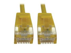 TRIPPLITE CAT6 CABLE SNAGLESS SLIM M/M YELLOW 6IN