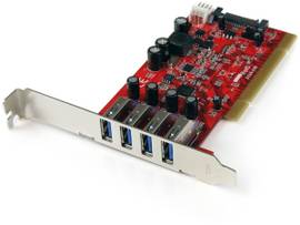 4 PORT PCI USB 3.0 CARD W/ SATA POWER