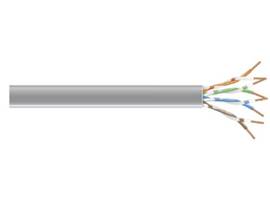 Black Box Connect CAT6 250 MHz Solid Bulk Cable - UTP, Plenum, Gray, 1000 ft.