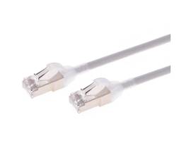 MONOPRICE SLIMRUN CAT6A ETHERNET PATCH CABLE - SNAGLESS_ DOUBLE SHIELDED_ COMPONENT LEVEL_ CM_ 30AWG_ 5FT_ GRAY