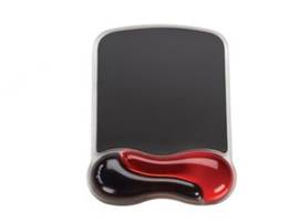 KENSINGTON DUO GEL MSE PAD WRIST REST - BLK/RD