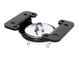 GAMBER LOW PROFILE SWIVEL MOTION ATTACHMENT, MOUNTS TO GJ SMILEY-FACE PATTERN. GJ AND VESA 75 MOUNTING PATTERN.