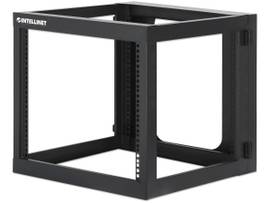 19IN WALL MOUNT 4-POST OPEN FRAME NETWORK RACK, 9U