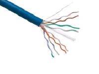 AXIOM CAT5E 24AWG 4-PAIR SOLID CONDUCTOR 350MHZ BULK CABLE SPOOL 1000FT (BLUE)