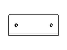 LEGRAND-WIREMOLD SGL GANG PLATE BLANK