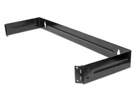 19 HINGED WALL BRACKET, 1U BLACK
