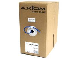AXIOM CAT5E 24AWG 4-PAIR SOLID CONDUCTOR 350MHZ BULK CABLE SPOOL 1000FT (PURPLE)