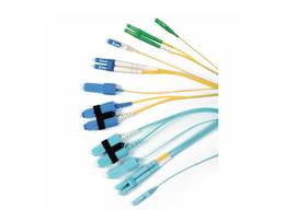 SIEMON FIBER,JUMPER,DUPLEX,XGLO,MULTIMODE,LC,LC,OM3,50/125,AQUA,OFNR,03 METER