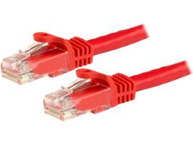 12FT CAT6 ETHERNET CABLE RED 100W POE