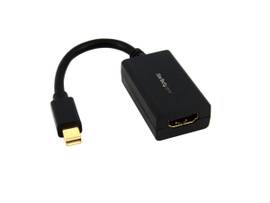 Mini DisplayPort 1.2 to HDMI adapter dongle connects mDP laptop to HDMI display